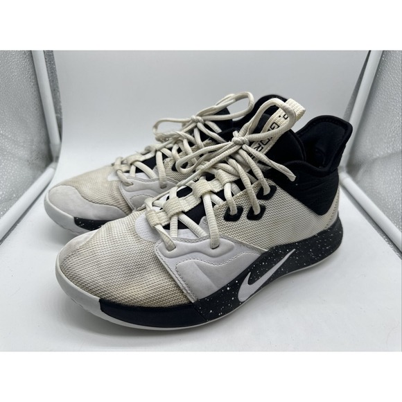 Nike PG 3 TB Team Blank White Black Basketball Paul George...